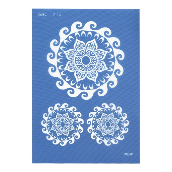 blue Moiko Silk Screen - Style 2.14