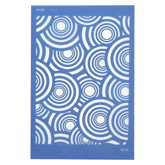 blue Moiko Silk Screen - Style 4.01