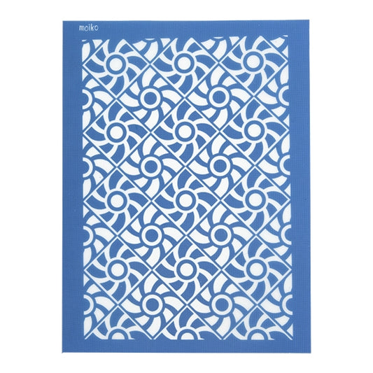 blue Moiko Silk Screen - Style 4.10