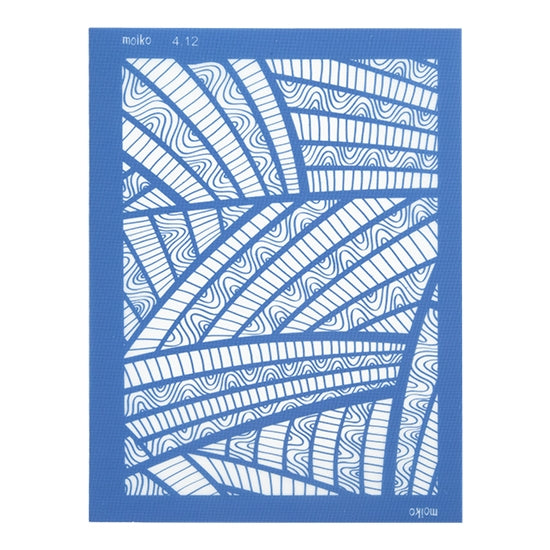 blue Moiko Silk Screen - Style 4.12