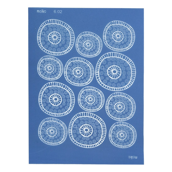 blue Moiko Silk Screen - Style 6.02