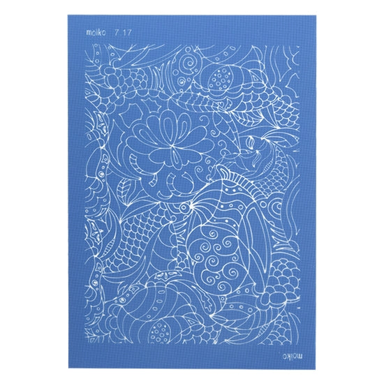 blue Moiko Silk Screen - Style 7.17