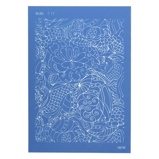 blue Moiko Silk Screen - Style 7.17