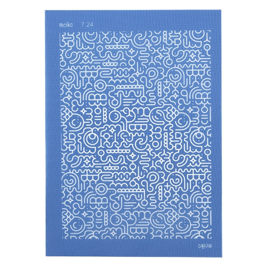 blue Moiko Silk Screen - Style 7.24