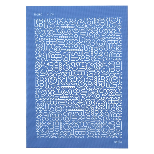 blue Moiko Silk Screen - Style 7.24