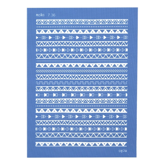 blue Moiko Silk Screen - Style 7.36