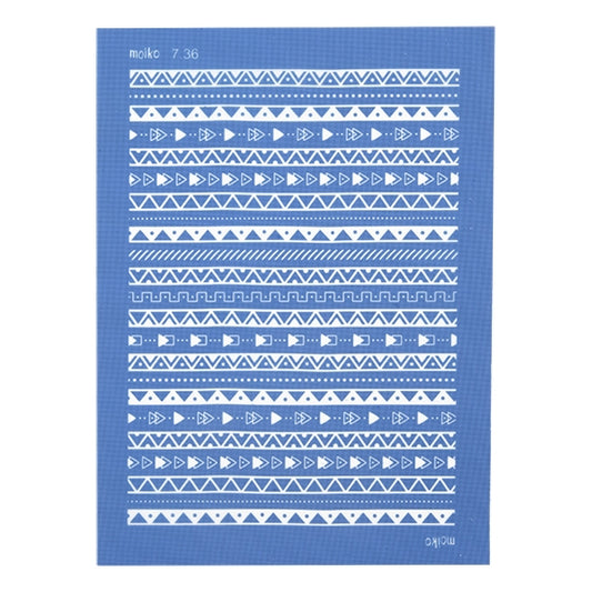 blue Moiko Silk Screen - Style 7.36