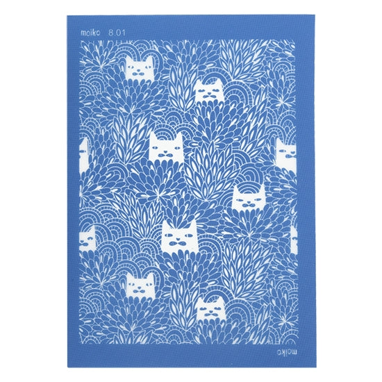 blue Moiko Silk Screen - Style 8.01