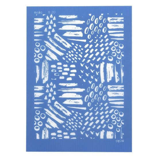 blue Moiko Silk Screen - Style 8.20