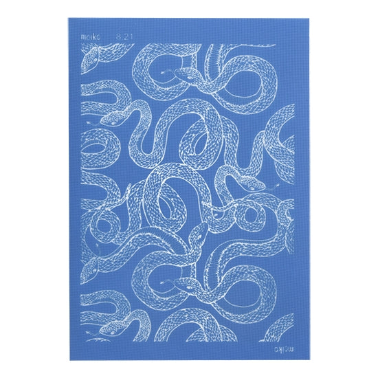 blue Moiko Silk Screen - Style 8.21