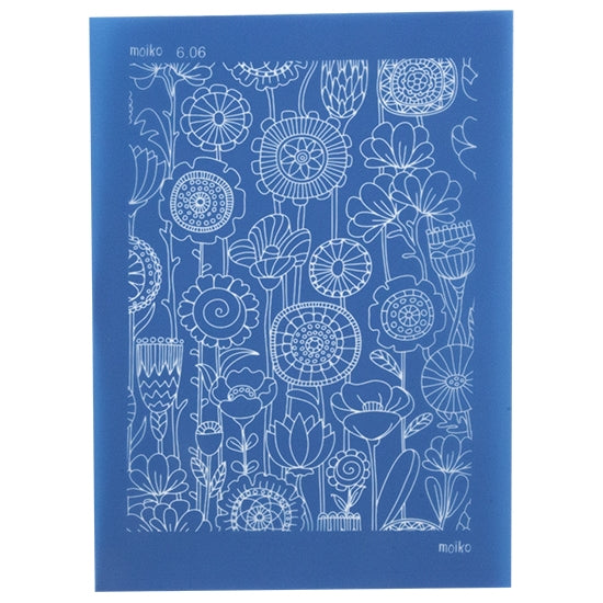 blue Moiko Silk Screen - Style 6.06