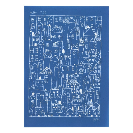 blue Moiko Silk Screen - Style 7.35