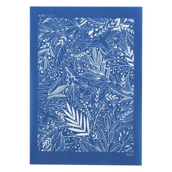 blue Moiko Silk Screen - Style 12.02