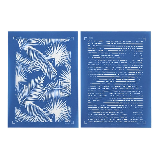 blue Moiko Silk Screen - Style Set 8