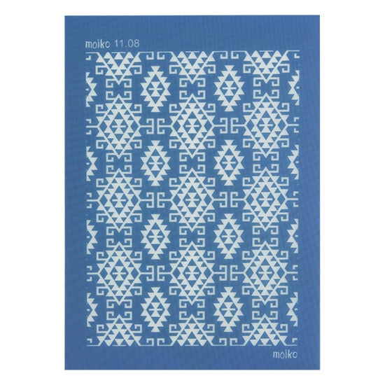 blue Moiko Silk Screen - Style 11.08