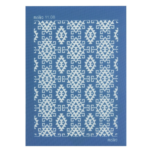 blue Moiko Silk Screen - Style 11.08