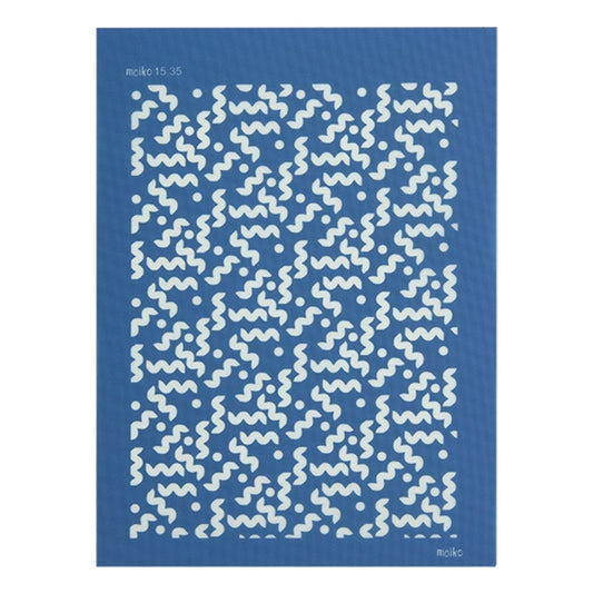 blue Moiko Silk Screen - Style 15.35