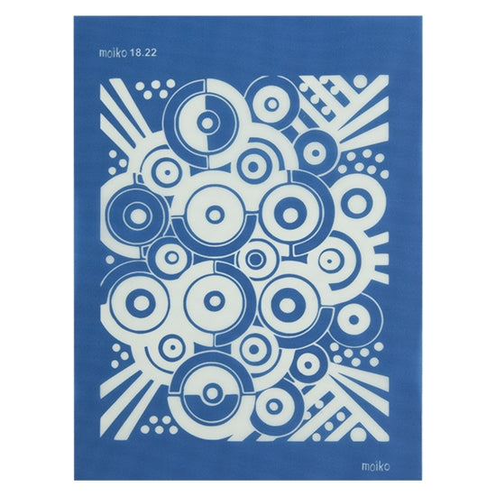 blue Moiko Silk Screen - Style 18.22