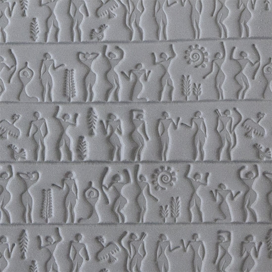 Rollable Texture Tile - Ancient People Sample in clay 