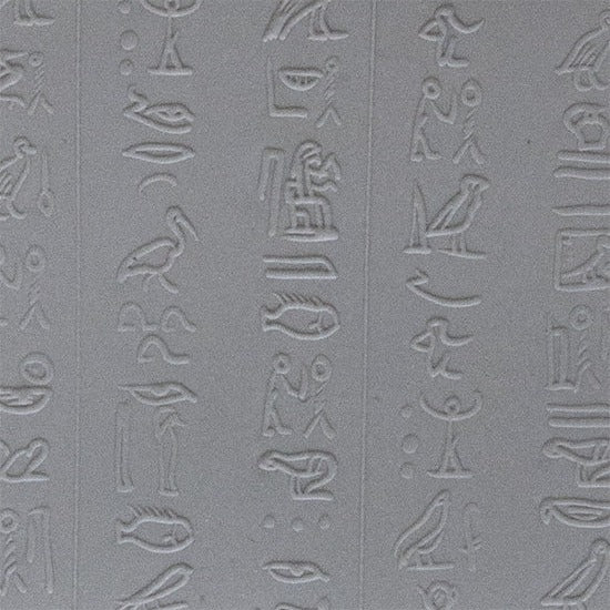 Rollable Texture Tile - Hieroglyphics Fineline Sample rolled in clay 