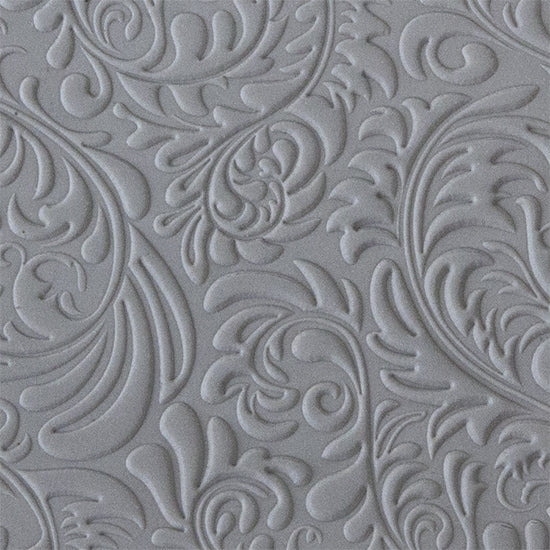 Rollable Texture Tile - Acanthas Embossed Sample in clay 