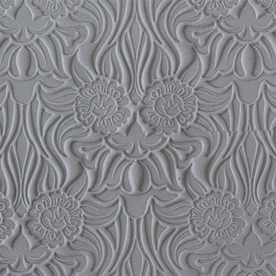 Rollable Texture Tile - Nouveau Lalique Sample rolled in clay 