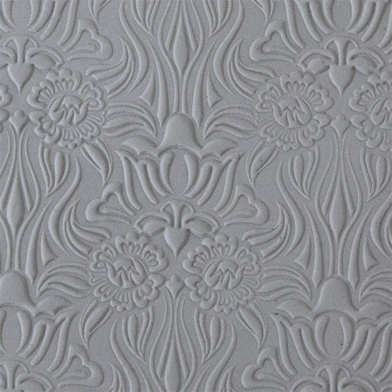 Rollable Texture Tile - Nouveau Lalique Embossed Sample rolled in clay 