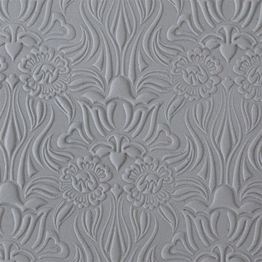 Rollable Texture Tile - Nouveau Lalique Embossed Sample rolled in clay 