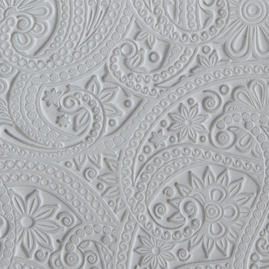 Rollable Texture Tile - Eastern Paisley Sample in clay 