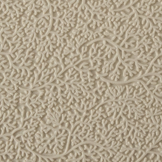 Rollable Texture Tile - Branching Out. Rollable Texture Tiles measure 4" x 5-1/2" overall and have a textured area of 2-3/8" x 4-7/8"; perfect for larger projects. Each texture has a shoulder that allows one of our Clay Thickness Rolling Frames to sit directly on the texture for rolling. Rollable Texture Tiles are flexible, washable and can be used with any soft clay. Spritz with CoolSlip or dust on Dry Powder Release for stick-free impressions when using metal clay and polymer clay.