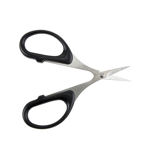 Precision Scissors Use to cut thread, paper, gold foil with precision. The perfect pair of scissors for all beading and other delicate work. Large handles, made of lightweight black ABS plastic and sculpted for more comfort than traditional scissor handles.