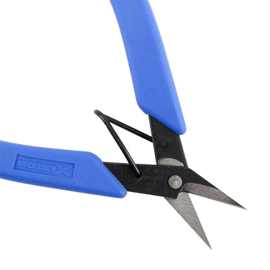 Xuron Shear - Non-Serrated with blue grips