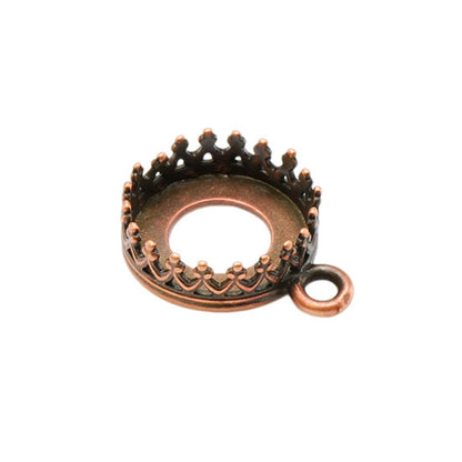 Copper Pendant Setting Round 10mm Pkg/1 - Cool Tools