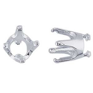 Fine Silver Embeddable Snap-Set Prong Setting