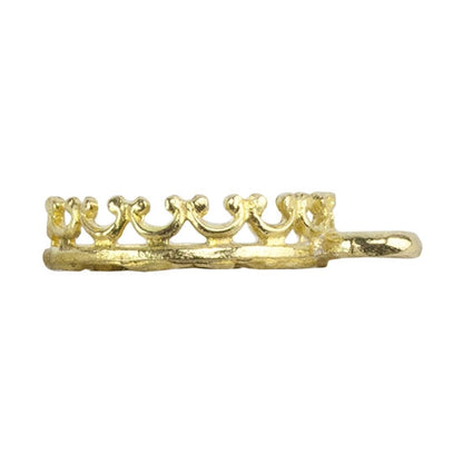 Brass Pendant Bezel Setting - "U" Gallery Filigree Back Round 10mm Pkg/1 - Cool Tools