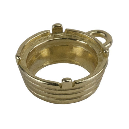 Brass Pendant Bezel Setting - Graduated Round 11mm Pkg/1 - Cool Tools