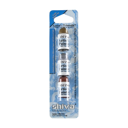 Shiva® Artist Paintstik® - 3 Color Iridescent Metals Mini Assortment - Cool Tools