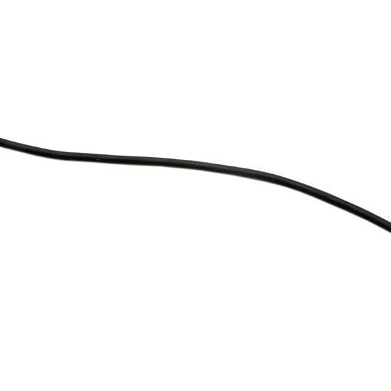 black Rubber Cord 2mm - By the Foot