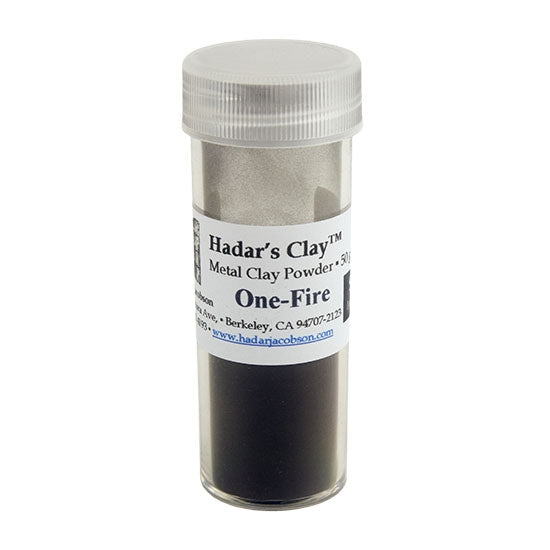 tube of Hadar's Clay™ - One-Fire Pearl Grey Steel - 50 gram