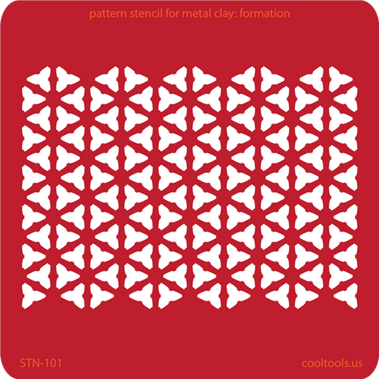 Pattern Stencil for Metal Clay - Formation