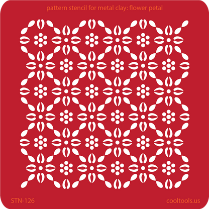 Pattern Stencil for Metal Clay - Flower Petal - Cool Tools