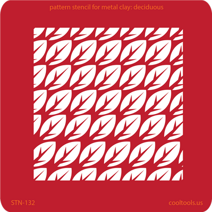 Pattern Stencil for Metal Clay - Deciduous - Cool Tools