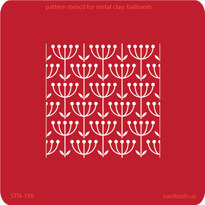 Pattern Stencil for Metal Clay - Ballroom - Cool Tools