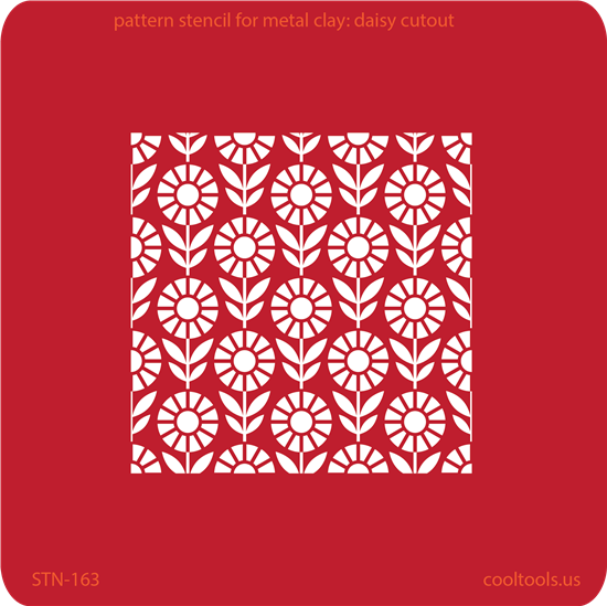 Pattern Stencil for Metal Clay - Daisy Cutout