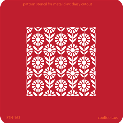 Pattern Stencil for Metal Clay - Daisy Cutout - Cool Tools