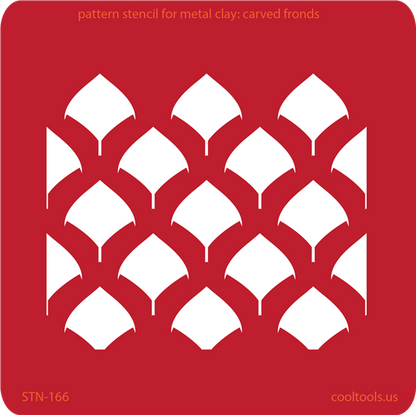 Pattern Stencil for Metal Clay - Carved Fronds - Cool Tools