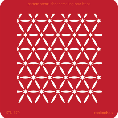 Pattern Stencil for Metal Clay - Star Leaps - Cool Tools