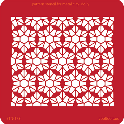 Pattern Stencil for Metal Clay - Doily - Cool Tools