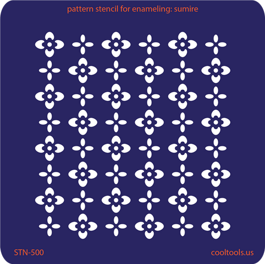 Pattern Stencil for Enameling - Sumire