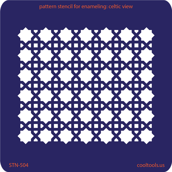 Pattern Stencil for Enameling - Celtic View